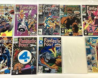 169 MARVEL FANTASTIC FOUR COMICS. 15 CENT, 20 CENT, WORLDS GREAT COMIC MAGAZINE. CONSECUTIVE NUMBERS. GREAT COLLECTION