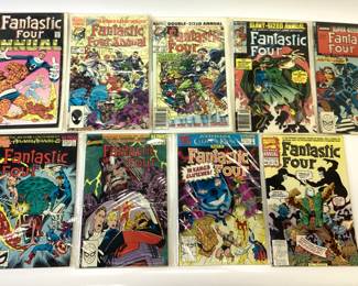 169 MARVEL FANTASTIC FOUR COMICS. 15 CENT, 20 CENT, WORLDS GREAT COMIC MAGAZINE. CONSECUTIVE NUMBERS. GREAT COLLECTION