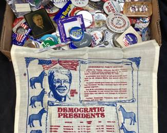 ASSORTED VTG. PRESIDENTIAL & CONGRESSIONAL BUTTON GROUP