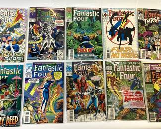 169 MARVEL FANTASTIC FOUR COMICS. 15 CENT, 20 CENT, WORLDS GREAT COMIC MAGAZINE. CONSECUTIVE NUMBERS. GREAT COLLECTION