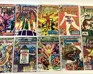 169 MARVEL FANTASTIC FOUR COMICS. 15 CENT, 20 CENT, WORLDS GREAT COMIC MAGAZINE. CONSECUTIVE NUMBERS. GREAT COLLECTION