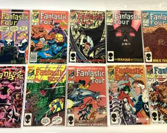 169 MARVEL FANTASTIC FOUR COMICS. 15 CENT, 20 CENT, WORLDS GREAT COMIC MAGAZINE. CONSECUTIVE NUMBERS. GREAT COLLECTION