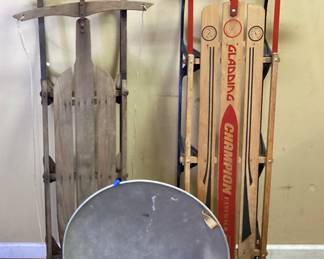 (3) SNOW SLEDS NO SHIPPING PICKUP ONLY