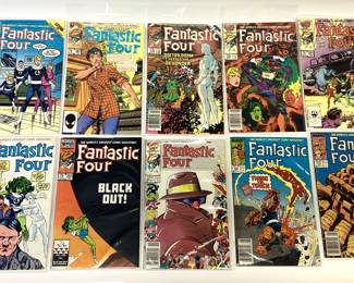 169 MARVEL FANTASTIC FOUR COMICS. 15 CENT, 20 CENT, WORLDS GREAT COMIC MAGAZINE. CONSECUTIVE NUMBERS. GREAT COLLECTION