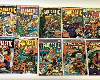 169 MARVEL FANTASTIC FOUR COMICS. 15 CENT, 20 CENT, WORLDS GREAT COMIC MAGAZINE. CONSECUTIVE NUMBERS. GREAT COLLECTION