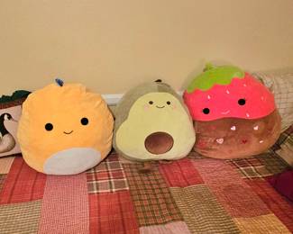 Squishmallows plush toys.