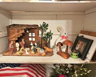 Nativity display.