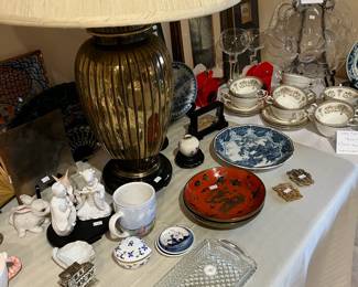 3 unique brass lamps