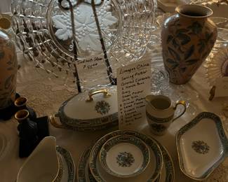 Limoge and I think the large glass platter in Indiana. I know it's just in time for serving at Thanksgiving.