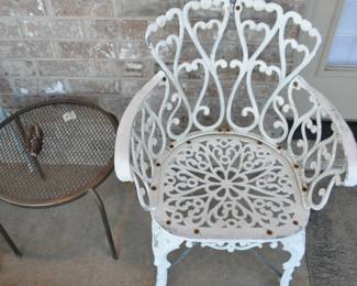 Pair of Cast Aluminum Chairs