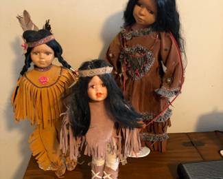 Natuve American Porcelain Dolls
