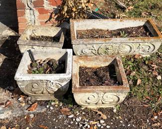 Concrete garden planters, we have a lot of large pots