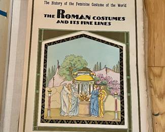 1 of 2 "The History of the Feminine Costume of the World" books - w/10 book per pack