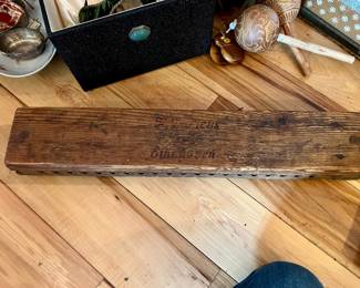 Antique Cigar rolling wooden box 