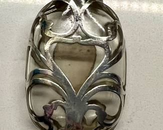 Small Sterling perfume bottle - side 1