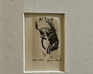 "Let'er Buck" by American artist Lyman Byxbe 