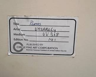 "Pontos" by Vasarely - #141/175