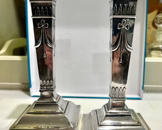 Antique Sterling candle sticks