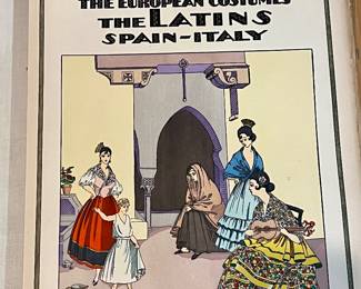 1 of 2 "The History of the Feminine Costume of the World" books - w/10 book per pack