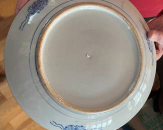 1 of 6 - 10" Japanese Igezara landscape blue & white plate 