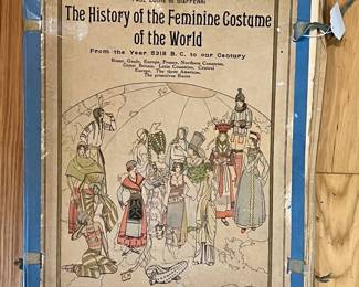 1 of 2 "The History of the Feminine Costume of the World" books - w/10 book per pack