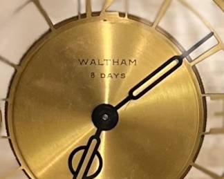 Vtg. Waltham 8 Days clock - not working