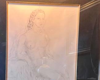 Artis - Leonard Tsuguharu Foujita - nude etching