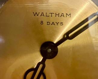 Vtg. Waltham 8 Days clock - not working