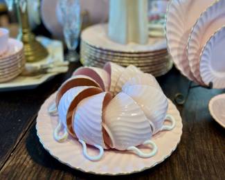 Pink Minton Bone China dish set