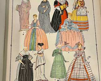 1 of 2 "The History of the Feminine Costume of the World" books - w/10 book per pack