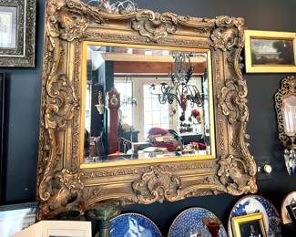 Large stunning ornate framed mirror 