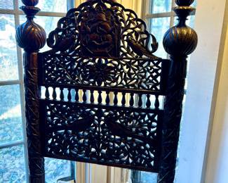 Antique Hand carved Asian Pidda chair  