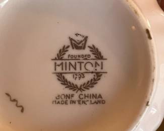 Pink Minton Bone China dish set