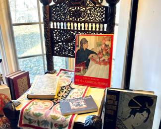 Antique Hand carved Asian Pidda chair  