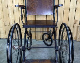 Vintage Rolling Wheelchair 