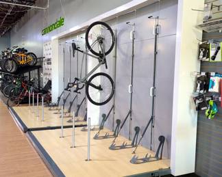 Commercial Bike Rack Display System