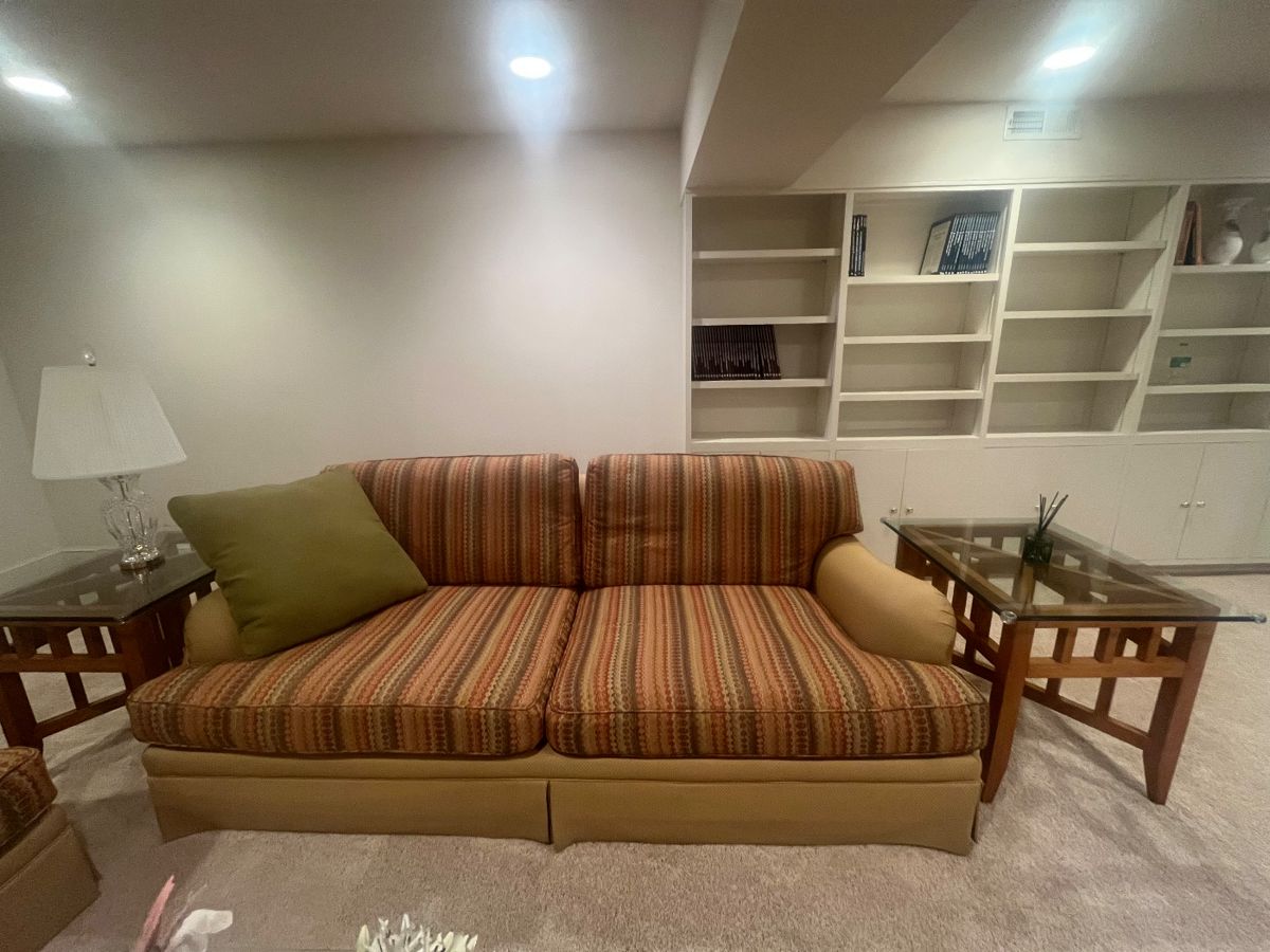 Custom Italian mid century modern living room set