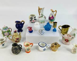 Vintage Miniature Teapots & Pitchers