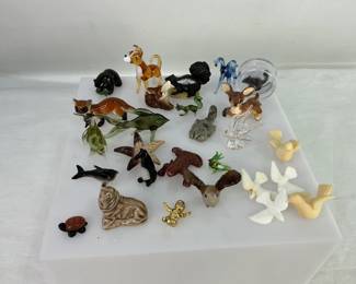 Glass & Ceramic Animal Figurines
