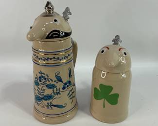 WEBCO Utica Club Beer Steins