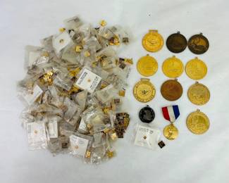 Assortment of Medals & Pins