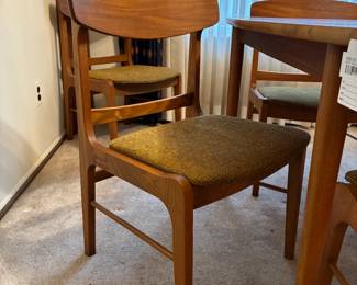 MCM Teak 6PC Dining Chair Set