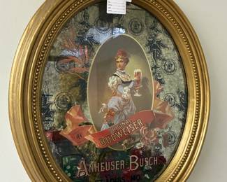 Budweiser Victorian Lady Mirror 