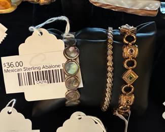 Mexican Sterling Abalone Bracelet 