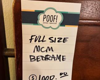 Full Size MCM Bedframe 