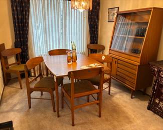 MCM Teak 6PC Dining Chair Set