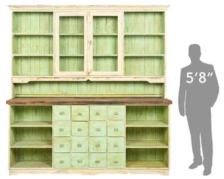 Rustic General Store Apothecary Cabinet