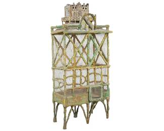 Faux Bois Birdcage with Mission