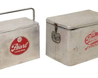 1960s Pearl Lager Beer Ice Chests