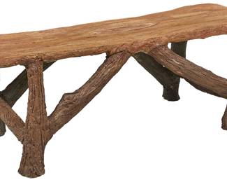  0022 Faux Bois Bench